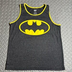 Batman Gray and Yellow Reversible Tank Top Men Size Medium